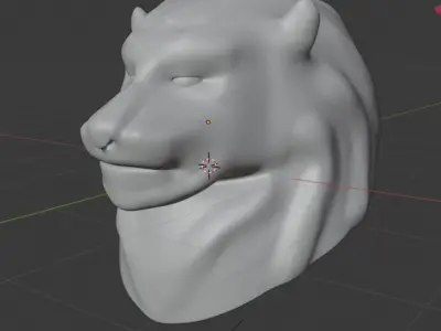Lion Head 3D model