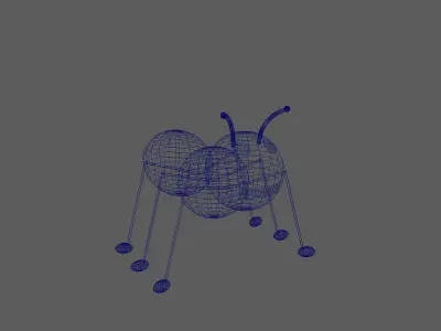 Ant 3D Model Low-poly 3D model