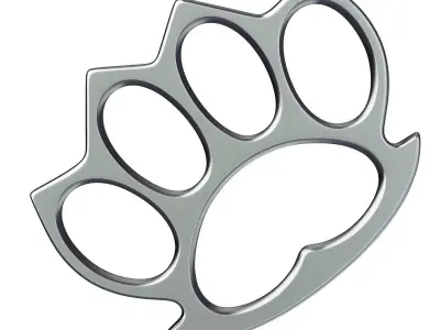 Knuckle metal ring 3D model