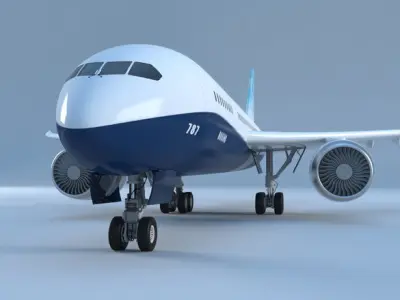 Boeing-787 boeing Low-poly 3D model