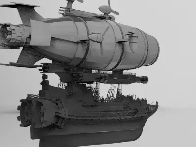 Zeppelin Airship Queens 3D model