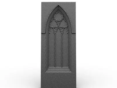 Gothic Window 030 3D model