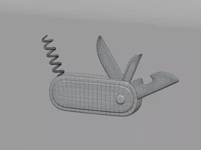 Pocket Knife Low-poly 3D model purchase