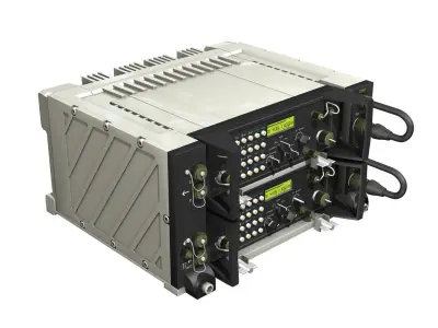 UHF VHF Military radio system 3D model