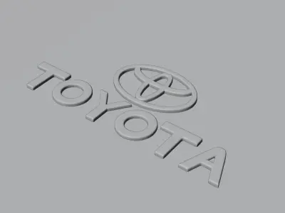 toyota emblem 3D model