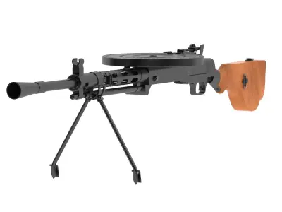 Degtyaryov machine gun 3D model