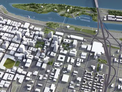 Memphis Low-poly 3D model