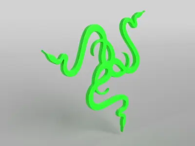 Razer Logo v2 001 Free low-poly 3D model