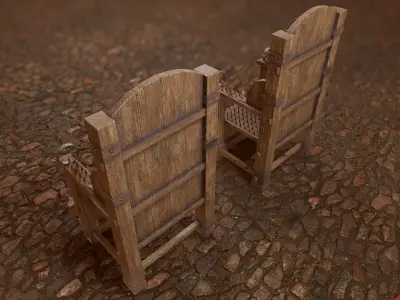 Inquisition - Torture Chair Low-poly 3D model