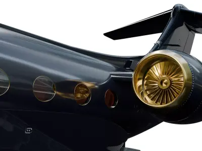 Private Jet 3D Model Animated 3D model
