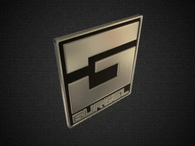 gurgel logo 3D model