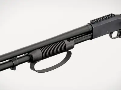Mossberg 590 Low-poly 3D model