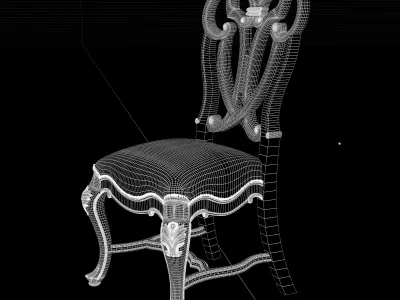 Dining  Side Chair 003 render ready vray  Free 3D model