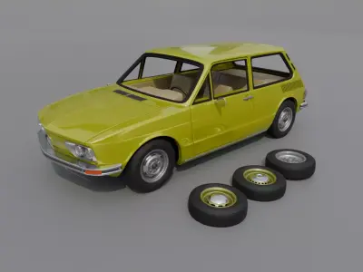 Volkswagen Brasilia 1977 3D print model