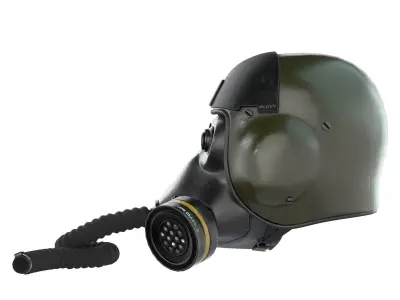 Pilot Helmet Low-poly 3D model