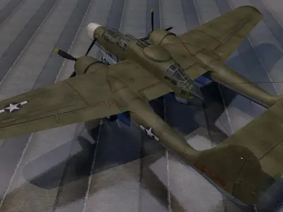 Northrop P-61A Black Widow 3D model