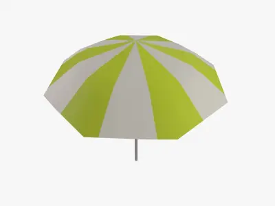 Cartoon Umbella Low-poly 3D model