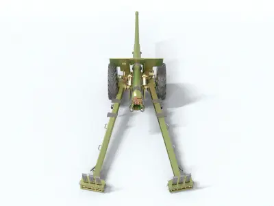 laos Game Cannon Low-poly 3D model