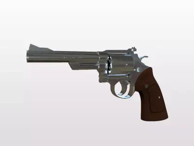 44 Magnum Handgun 3D model