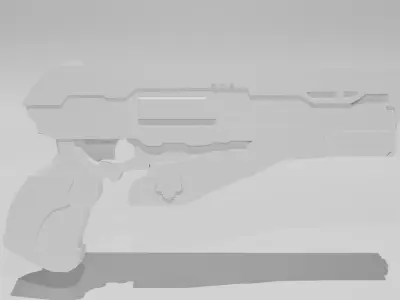 Sci-Fi nadia Taser Gun Low-poly 3D model