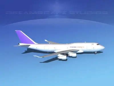 Boeing 747-400 FedEx 3D model