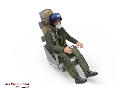 Jet Fighter Pilot 3D model