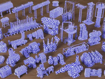 Industrial Units Collection 2 - 40 pieces 3D model