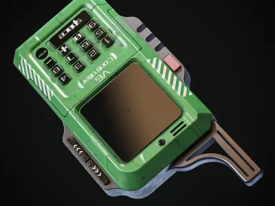 Sci-fi Controller V6 Low-poly 3D model