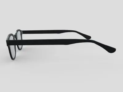 Glasses 6 reading Low-poly 3D model