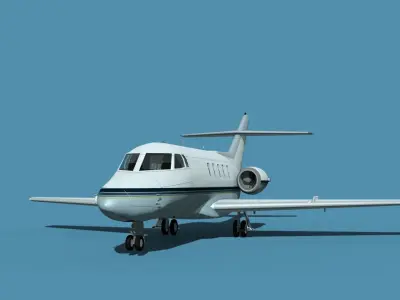 British Aerospace 125 Dominie V03 3D model