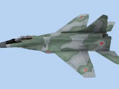 Mig-29 Fulcrum Russian Low-poly 3D model
