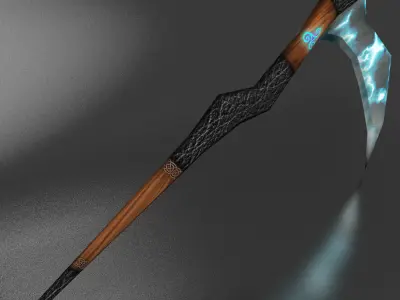 scythe Lightning braid Free low-poly 3D model