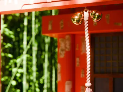 Bamboo Forest Shrine 3d Scene 3D model