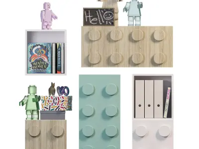 Lego Kids Furniture 3D model