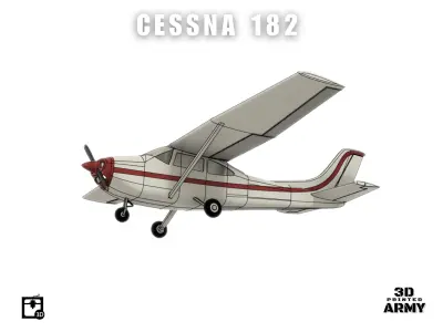 Cessna 182 Skylane - STL files for 3D printing 3D print model