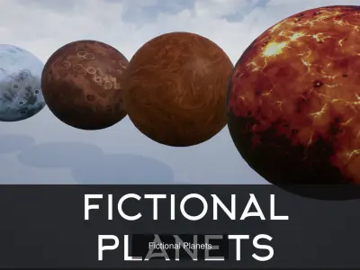 13 Fictional Planets Collection 3D Model Pack purchase