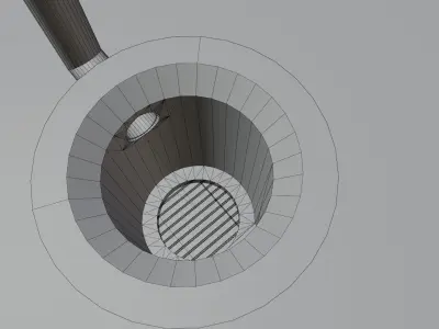 Handmade stove from bucket Free low-poly 3D model