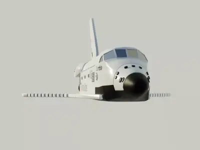 Space Shuttle 3D model Low-poly 3D model