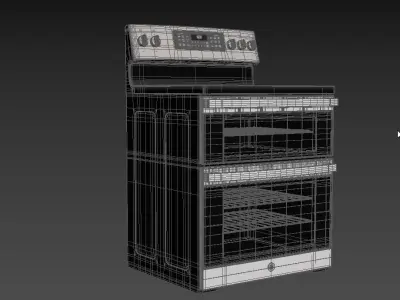 GE Electric Double Oven Convection Range JBS86SPSS 3D model
