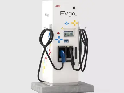 Electric Vehicle Charging Station EV GO Part 1 3D model