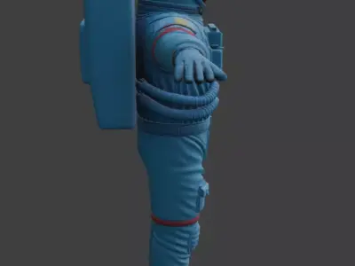Realistic Astronaut Space Suit 3D model 14