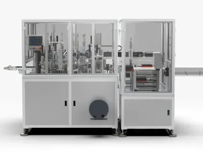 Automatic Micro Rotor Motor Processing and Assembly Machine 3D model