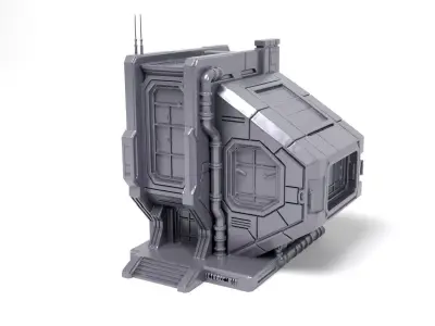 Sci-Fi House 2 3D print model