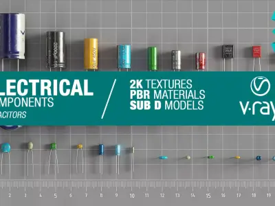 Electrical components vol6 Low-poly 3D model