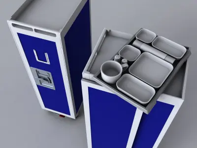 INFLIGHT SERVICE CART 3D model