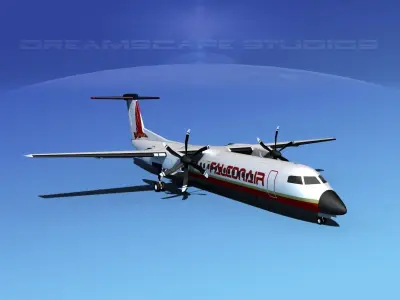 Dehaviland DHC-8 400 Falcon Air 3D model