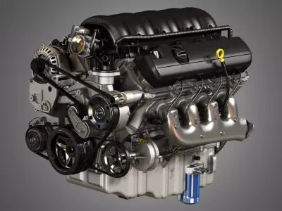 1500 Silverado Engine - V8 Pickup Truck Engine 3D model