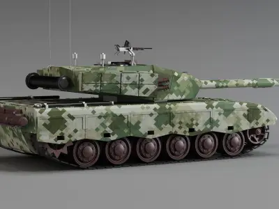 96A main battle Tank 96A tank ZTZ96A main battle tank 3D model