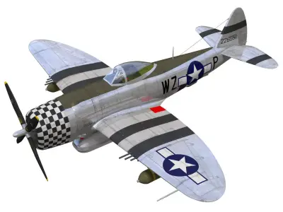 Republic P47D Thunderbolt 3D model