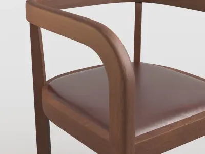 Chair Stuttgatt Pelle Free 3D model